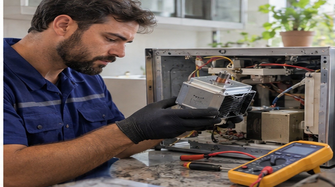 Conserto de micro-ondas em Mogi das Cruzes‑SP: troca do magnetron