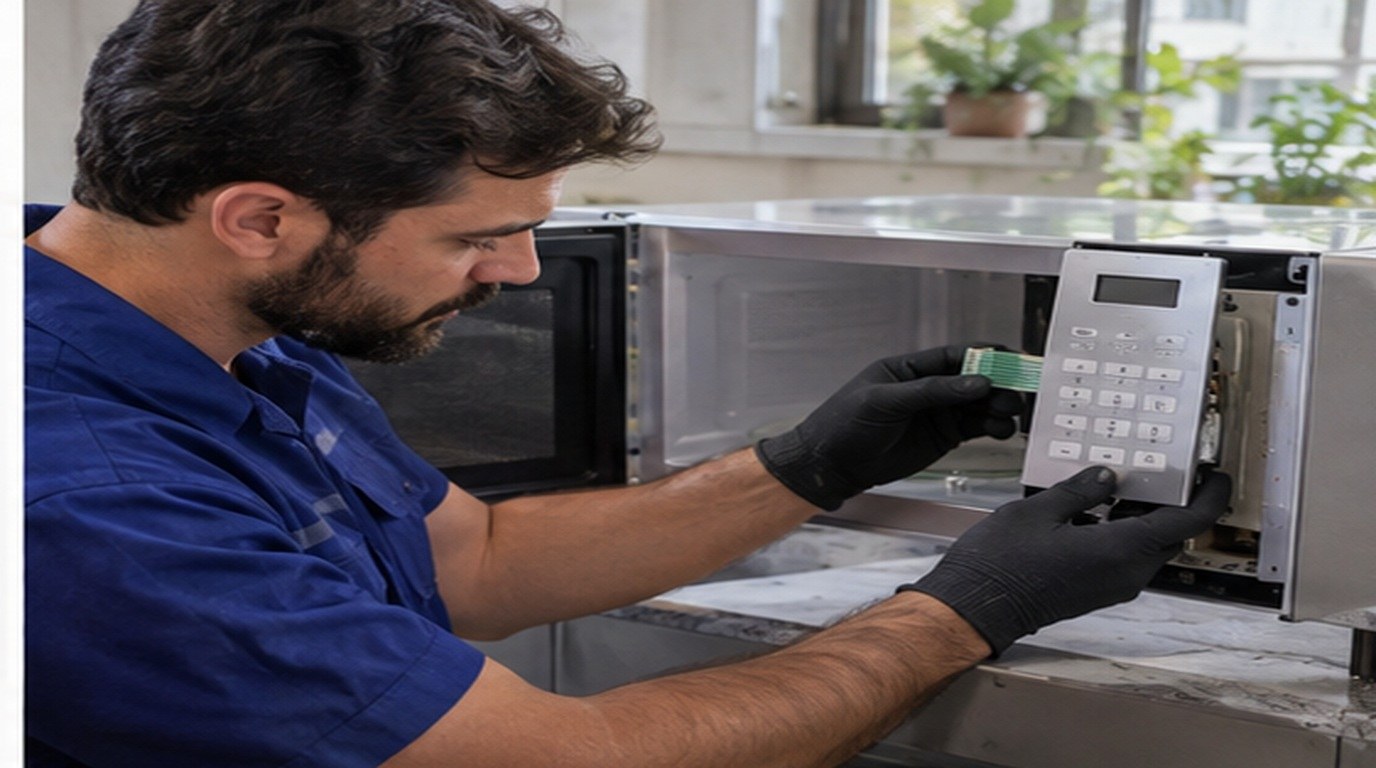 Conserto de micro-ondas em Mogi das Cruzes‑SP: troca da membrana e do painel